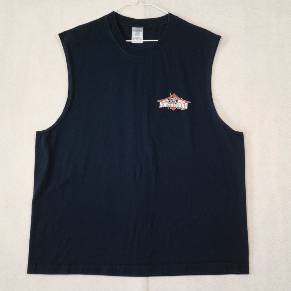 Alstyle Northshore Hawaii Graphic Sleeveless T-Shirt Men's Size XL, EUC